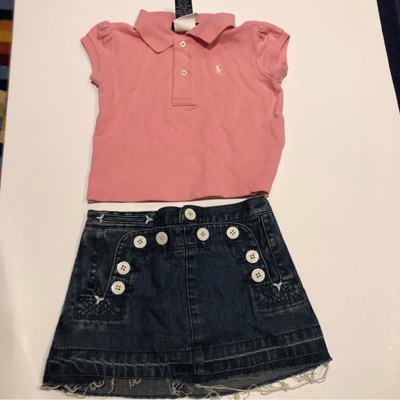 Ralph Lauren Baby Denim Skirt - Picture 7 of 8